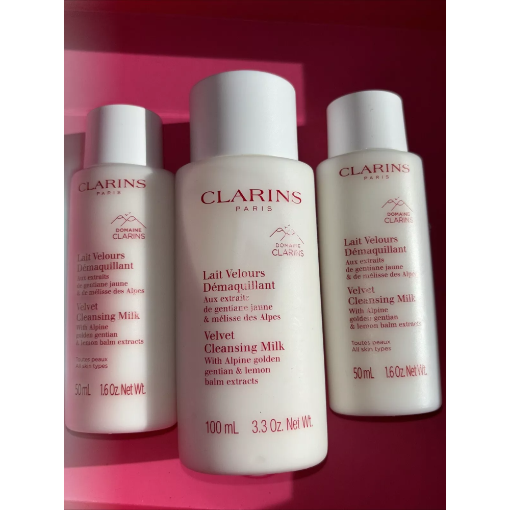 Clarins Velvet Cleansing Milk.