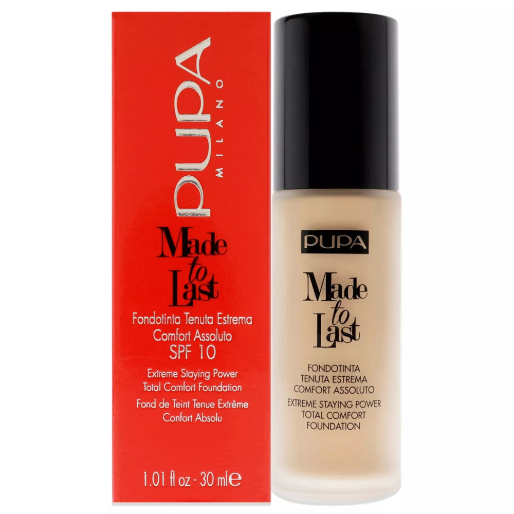 Pupa Made To Last Total Comfort Foundation SPF10